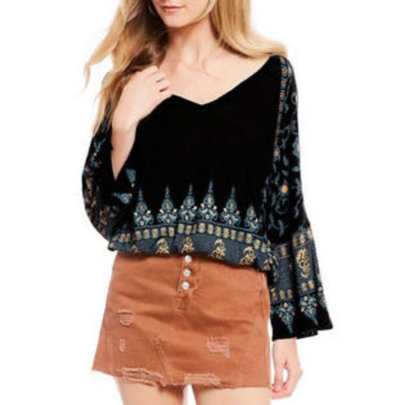 Free People Tops - Free People Bell Sleeve Shirt S